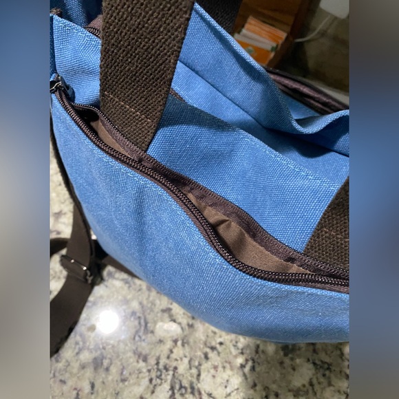 Blue denim canvas tote/shoulder/crossbody bag -women’s. - Picture 16 of 16